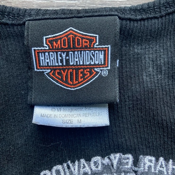 Harley Davidson Black Tie Dye Tank Top Size Medium - Picture 3 of 5